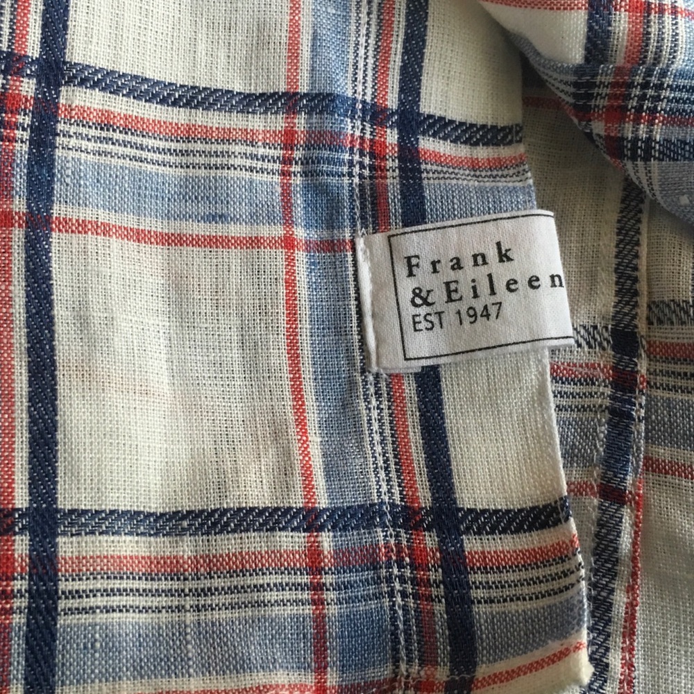 Italian Linen Luke Plaid Shirt by Frank & Eileen - Picture 3 of 6